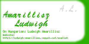 amarillisz ludwigh business card